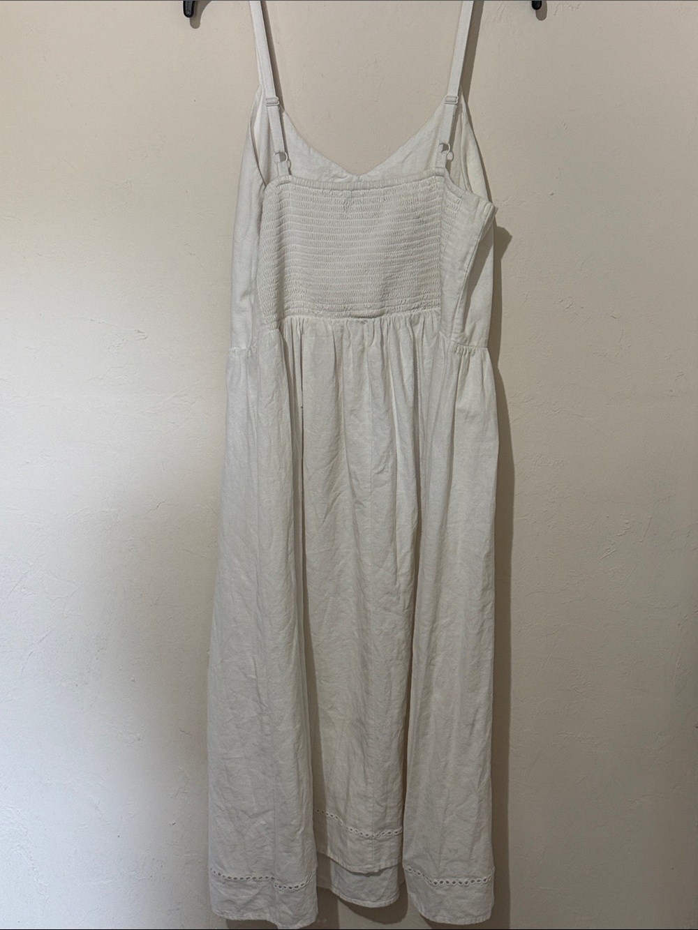 Old Navy White Eyelet Cotton Midi Sundress - Picture 6 of 6